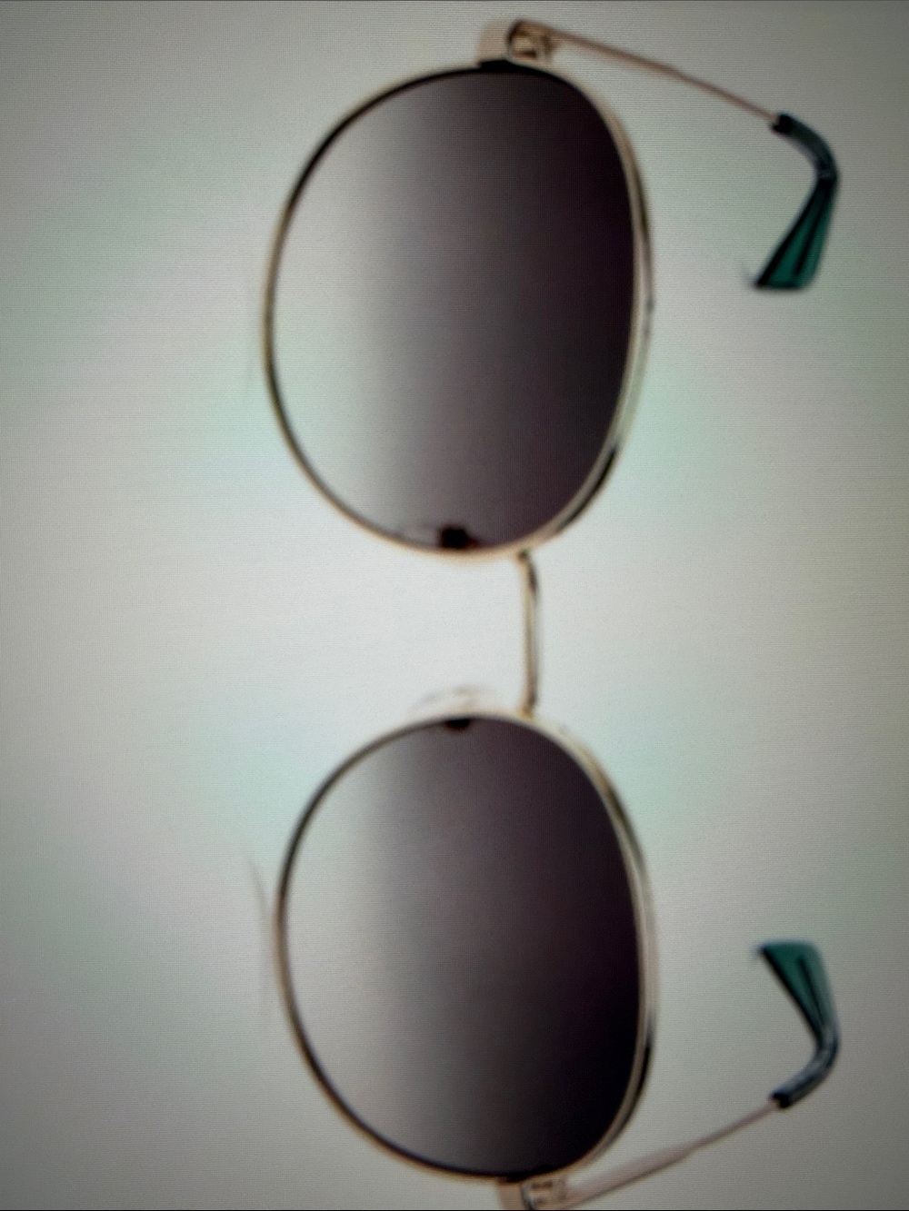 Longchamp Gold Round Sunglasses with Gradient lenses LO161S
